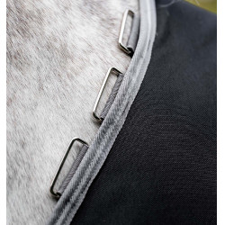 Horseware Amigo 1200D XL Turnout 50g deken Zwart / titaniumgrijs / zilver