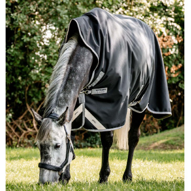 Horseware Amigo 1200D Wug Turnout 150g deken Zwart / titaniumgrijs / zilver