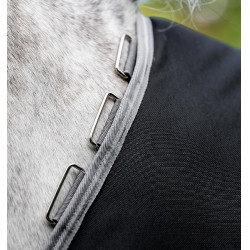 Horseware Amigo 1200D Turnout Plus 50g deken Zwart / titaniumgrijs / zilver