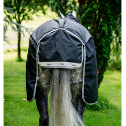 Horseware Amigo 1200D Turnout Plus 50g deken Zwart / titaniumgrijs / zilver