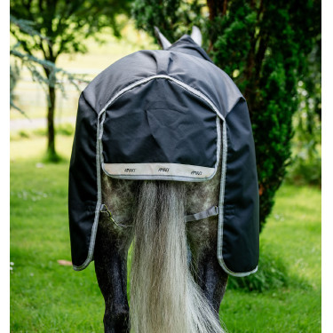 Horseware Amigo 1200D Turnout Plus 50g deken Zwart / titaniumgrijs / zilver