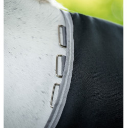 Horseware Amigo 1200D Turnout 100g deken Zwart / titaniumgrijs / zilver