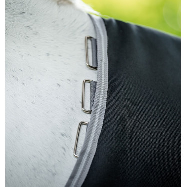 Horseware Amigo 1200D Turnout 100g deken Zwart / titaniumgrijs / zilver
