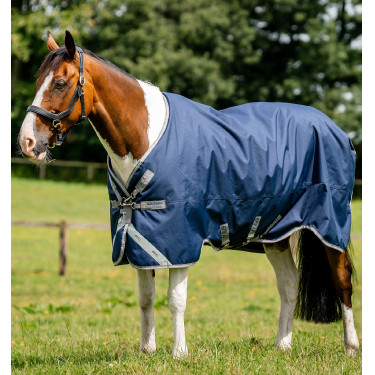 Horseware Amigo 1200D Turnout 0g deken Marine / titaangrijs / zilver Marineblauw