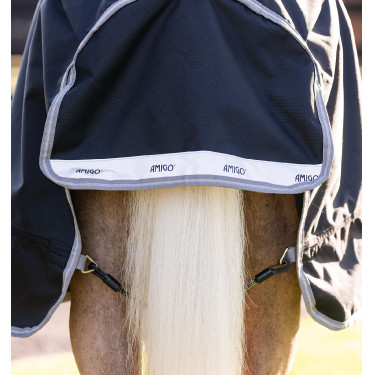 Horseware Amigo 1200D Poney Turnout 50g deken Zwart / titaniumgrijs / zilver