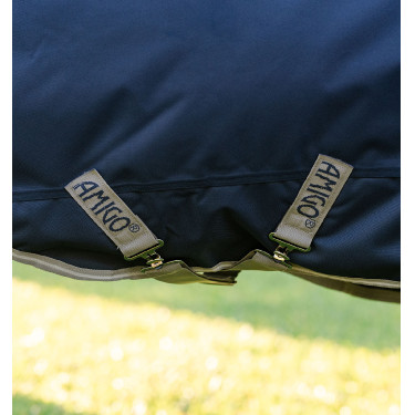 Horseware Amigo 1200D Plus Pony Turnout 50g deken Marine / titaangrijs / zilver Marineblauw