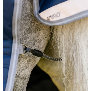 Horseware Amigo 1200D Plus Pony Turnout 50g deken Marine / titaangrijs / zilver Marineblauw