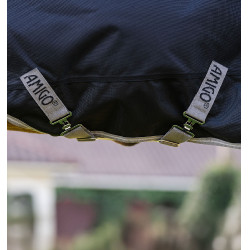 Horseware Amigo 1200D Plus Pony Turnout 250g deken Zwart / titaniumgrijs / zilver