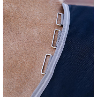 Horseware Amigo 1200D Plus Poney Turnout 0g Deken Zwart / titaniumgrijs / zilver