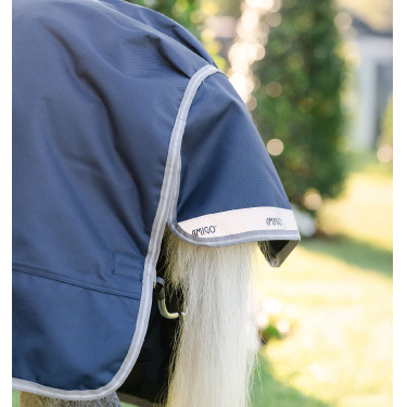 Horseware Amigo 1200D Plus Poney Turnout 0g Deken Marine / titaangrijs / zilver Marineblauw