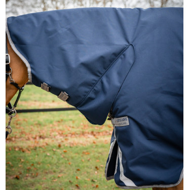 Horseware Amigo 1200D Geïntegreerde Regendeken 150g Marine / titaangrijs / zilver Marineblauw