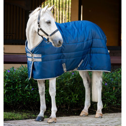 Horseware Amigo Ripstop Insulator Pony 100g staldeken Marine / titaangrijs Marineblauw