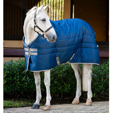 Horseware Amigo Ripstop Insulator Pony 100g staldeken Marine / titaangrijs Marineblauw