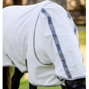 Vliegendeken Horseware Amigo Summer Plus CarreauxMarine / gris titanium / argent Motieven