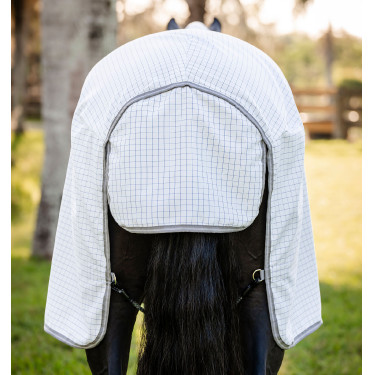 Vliegendeken Horseware Amigo Summer Plus CarreauxMarine / gris titanium / argent Motieven