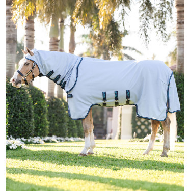Horseware Amigo Ripstop Pony eczeemdeken Azurblauw / Marine / Elektrisch blauw