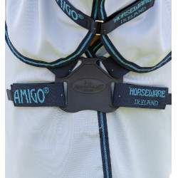 Horseware Amigo Ripstop Pony eczeemdeken Azurblauw / Marine / Elektrisch blauw