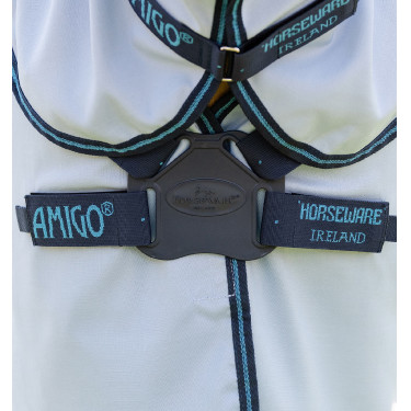 Horseware Amigo Ripstop Pony eczeemdeken Azurblauw / Marine / Elektrisch blauw