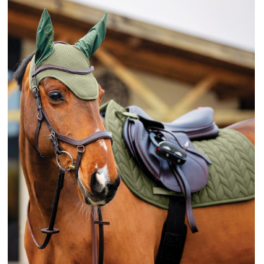 Vliegenmuts Horseware Amigo Earnet Braam Groen Vliegenmuts Horseware Amigo Earnet Braam Groen