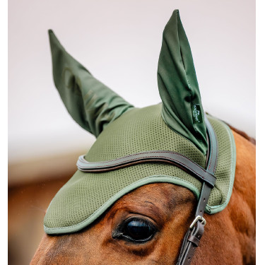 Vliegenmuts Horseware Amigo Earnet Braam Groen Vliegenmuts Horseware Amigo Earnet Braam Groen