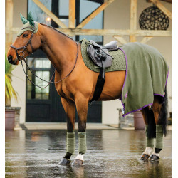 Vliegenmuts Horseware Amigo Earnet Braam Groen Vliegenmuts Horseware Amigo Earnet Braam Groen