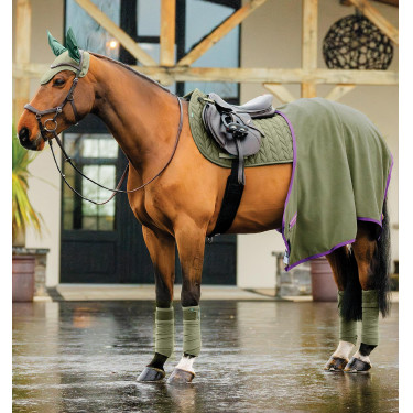 Vliegenmuts Horseware Amigo Earnet Braam Groen Vliegenmuts Horseware Amigo Earnet Braam Groen