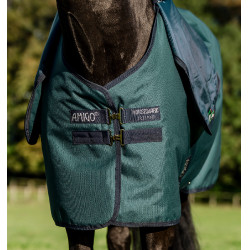 Amigo Ripstop Horseware 900D Plus Turnout 200g deken Groen dynastie / marine / zilver