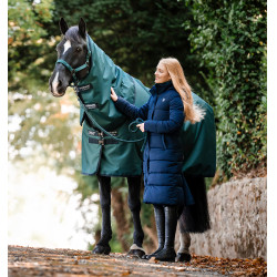 Amigo Ripstop Horseware 900D Plus Turnout 200g deken Groen dynastie / marine / zilver