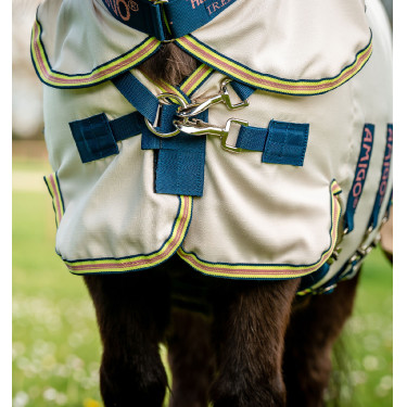 Horseware deken met onverscheurbare hals Amigo voor mini Krijt / marine / roze Wit Horseware deken met onverscheurbare hals Amigo voor mini Krijt / marine / roze Wit