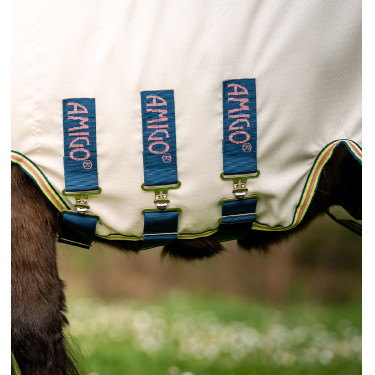 Horseware deken met onverscheurbare hals Amigo voor mini Krijt / marine / roze Wit Horseware deken met onverscheurbare hals Amigo voor mini Krijt / marine / roze Wit