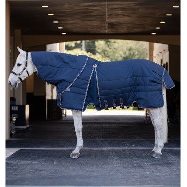 Horseware Rambo Optimo Stable Plus 400g deken Marine / onweer / zilvergrijs Marineblauw