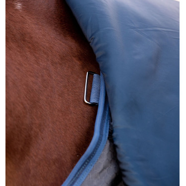 Horseware Rhino HexStop Plus Turnout 0g-deken Grijs / indigo / marineblauw