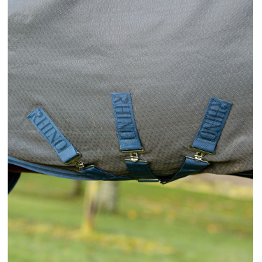 Horseware Rhino HexStop Plus Turnout 0g-deken Grijs / indigo / marineblauw