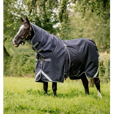 Horseware Rambo Optimo Plus Turnout 0g deken Marine / onweer / zilvergrijs Marineblauw