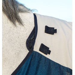 Buitendeken Horseware Rambo® Summer 0g disc met voering 100g Marine / grijs Blauw