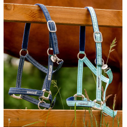 Veilig weidehalster voor paarden met klittenband