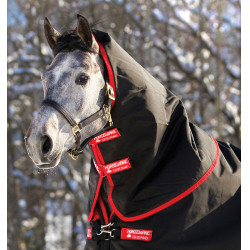 Halsstuk Horseware 250g voor deken Rambo Supreme 1680D Zwart / rood