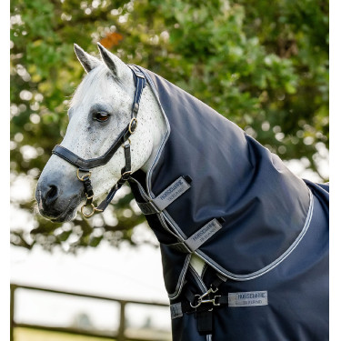 Halsstuk Horseware 150g voor deken Rambo Supreme 1680D Marine / onweer / zilvergrijs Marineblauw