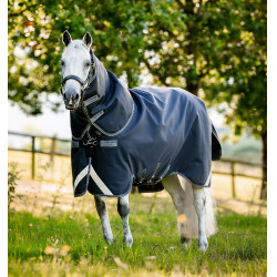 Halsstuk Horseware 150g voor deken Rambo Supreme 1680D Marine / onweer / zilvergrijs Marineblauw