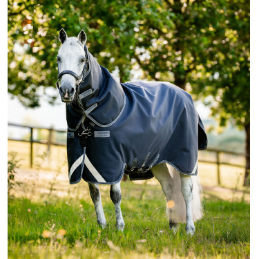 Halsstuk Horseware 150g voor deken Rambo Supreme 1680D Marine / onweer / zilvergrijs Marineblauw