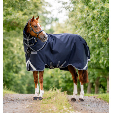 Halsstuk Horseware 150g voor deken Rambo Supreme 1680D Marine / onweer / zilvergrijs Marineblauw