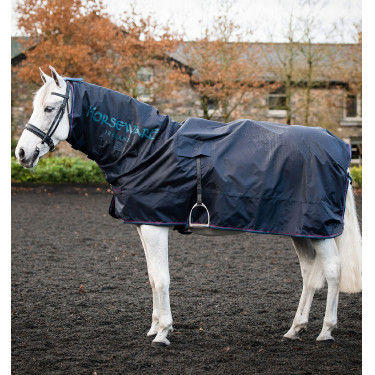 Deken voor het rijden Horseware Rambo Mack in a Sack Marine / bordeaux Blauw Deken voor het rijden Horseware Rambo Mack in a Sack Marine / bordeaux Blauw