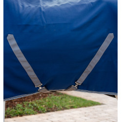 Horseware Rambo boxdeken microvezel voering Marine / onweer / zilvergrijs Marineblauw
