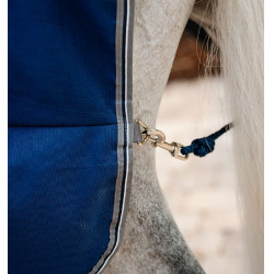 Horseware Rambo boxdeken microvezel voering Marine / onweer / zilvergrijs Marineblauw