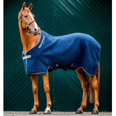 Horseware Autumn Cooler Deken 100g Marine / marine / zilver Marineblauw