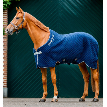 Horseware Autumn Cooler Deken 100g Marine / marine / zilver Marineblauw