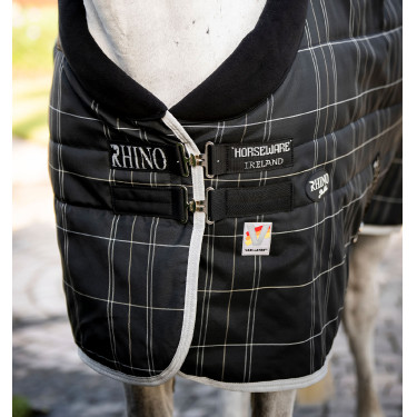 Staldeken Horseware Rhino Original Vari-Layer 250g Zwart / wit-grijze ruiten Staldeken Horseware Rhino Original Vari-Layer 250g Zwart / wit-grijze ruiten