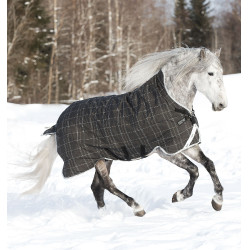 Horseware Rhino Wug Vari-Layer 450g deken Zwart / wit-grijze ruiten