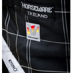 Horseware Rhino Wug Vari-Layer 450g deken Zwart / wit-grijze ruiten
