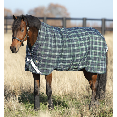 Horseware Rhino Wug Vari-Layer 450g deken Groen met ruitjes / marineblauw Horseware Rhino Wug Vari-Layer 450g deken Groen met ruitjes / marineblauw